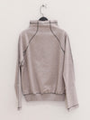 BASERANGE 25 Autumn/Winter FOLD Turtleneck Sweater France BAS-PUFOT-RCF-AU25-Grey Melange
